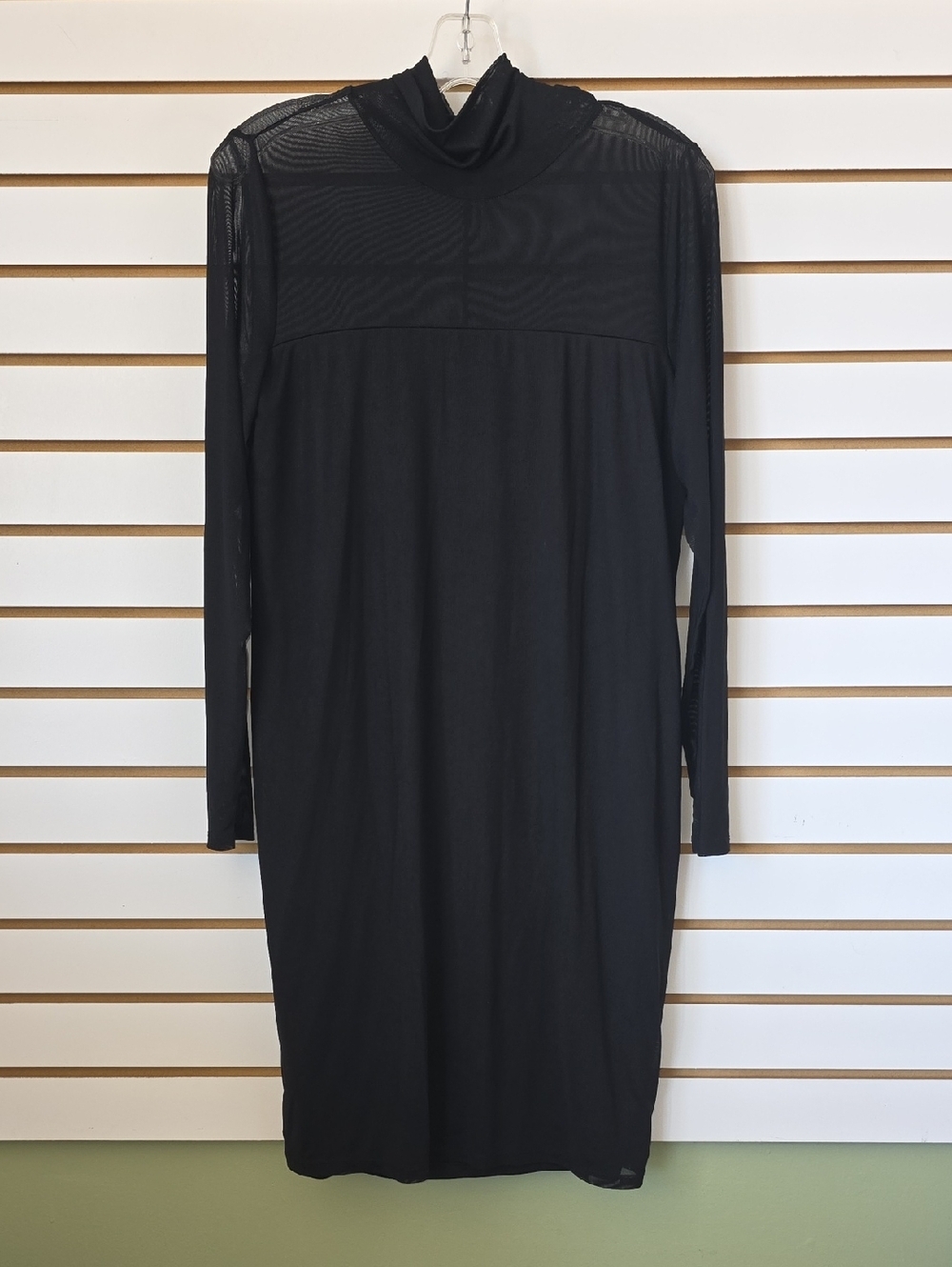 Sheer Turtleneck Eloquii Long Sleeve Dress 16